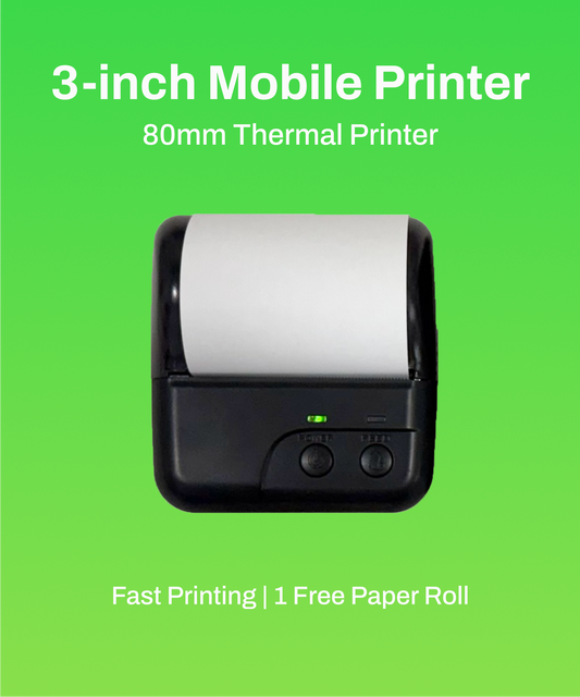 Portable Thermal Receipt Printer (3 Inch)