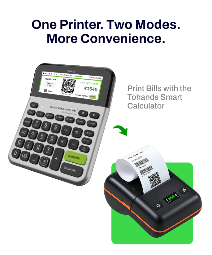 Bluetooth Label & Receipt Printer