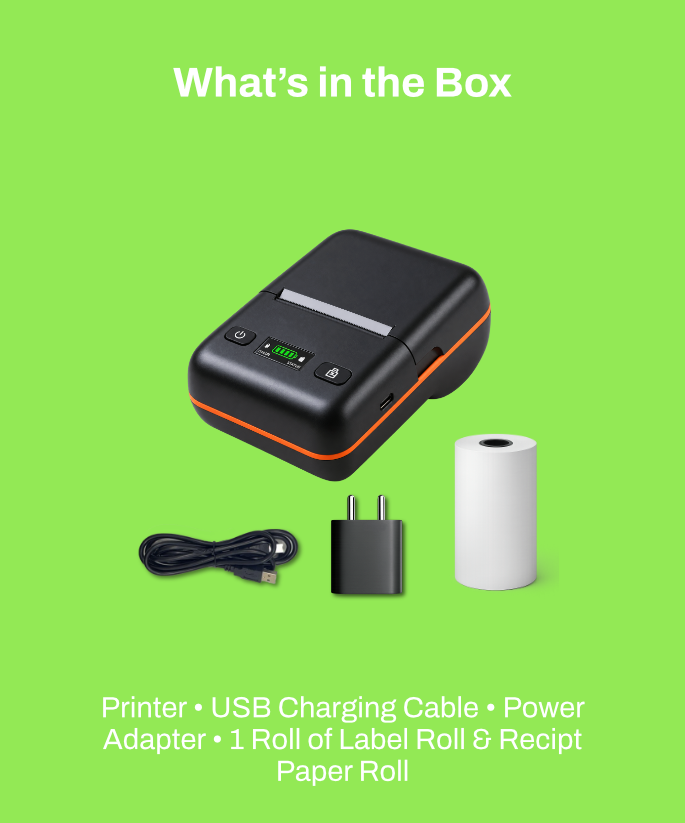 Bluetooth Label & Receipt Printer
